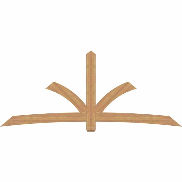 Ekena Millwork Davenport Timber Gable Bracket, Western Red Cedar, 108"W x 45"H x 1 1/2"D x 5 1/2"F, 10/12 Pitch GBW108X45X0206DAV00SWR - main